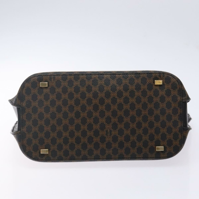 【日本直送】CELINE Macadam帆布手提包 PVC皮革 黑色 金色 正品 142120-4