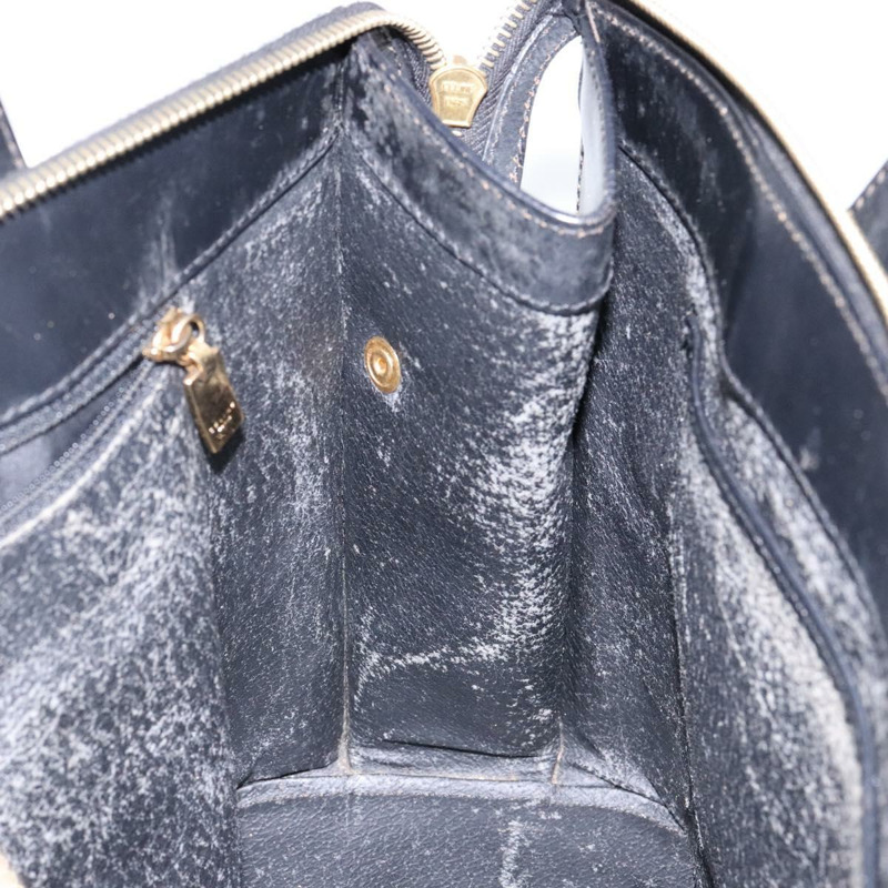 【日本直送】CELINE Macadam帆布手提包 PVC皮革 黑色 金色 正品 142120-20