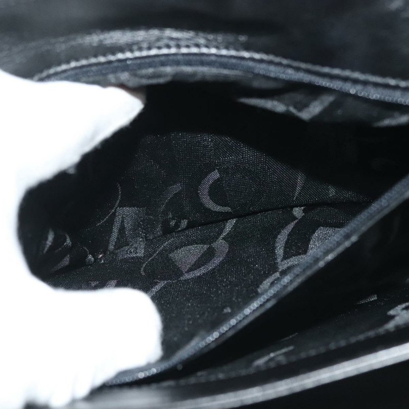 【日本直送】Salvatore Ferragamo 黑色金色皮革肩背包，正品 yk19470-23