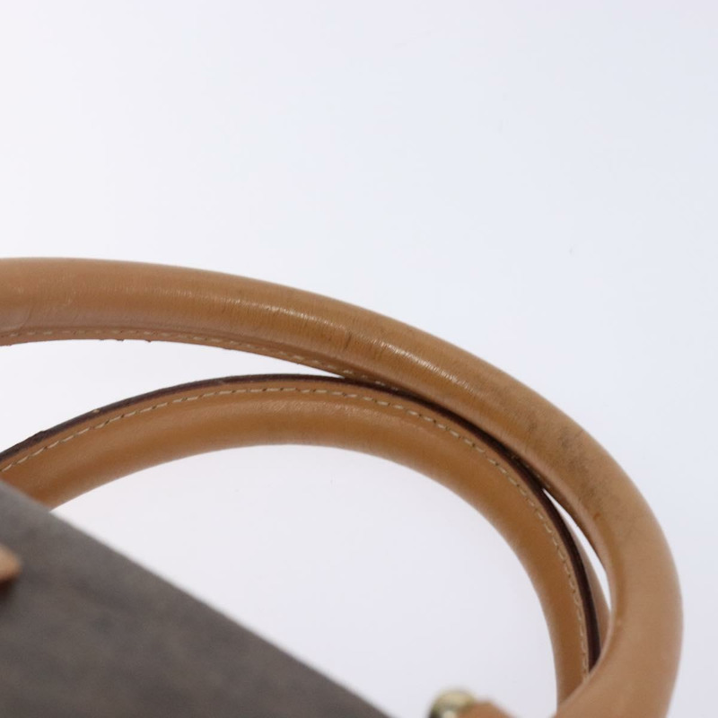 【日本直送】CELINE Macadam帆布手提包 PVC皮革 棕色 金色 正品 yk19393-7