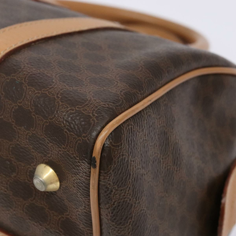 【日本直送】CELINE Macadam帆布手提包 PVC皮革 棕色 金色 正品 yk19393-8