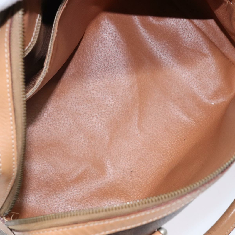 【日本直送】CELINE Macadam帆布手提包 PVC皮革 棕色 金色 正品 yk19393-9