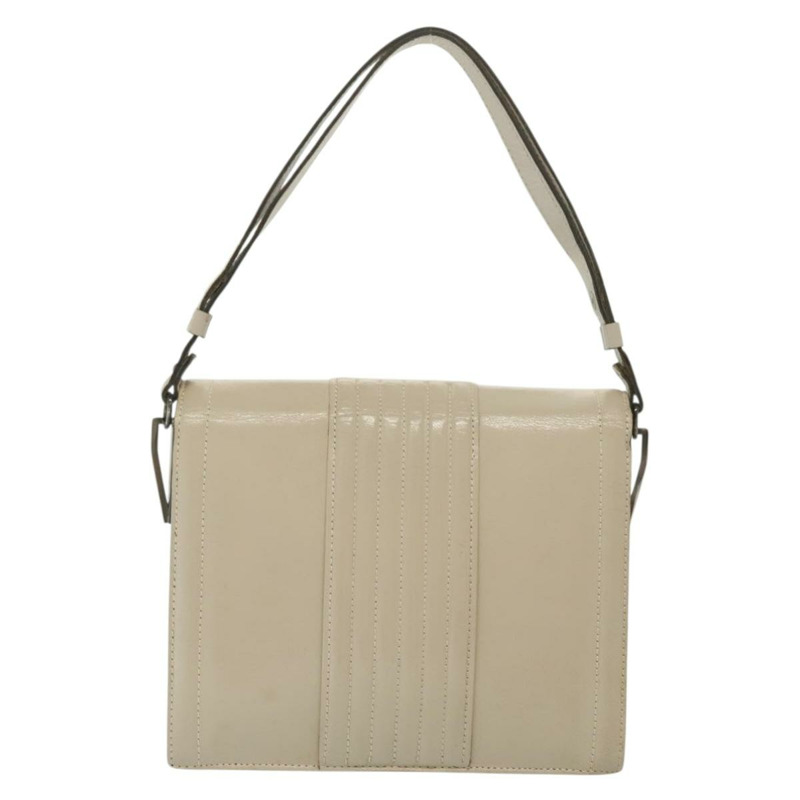 【日本直送】SAINT LAURENT 皮革單肩包 白色 銀色 正品 yk19372-1