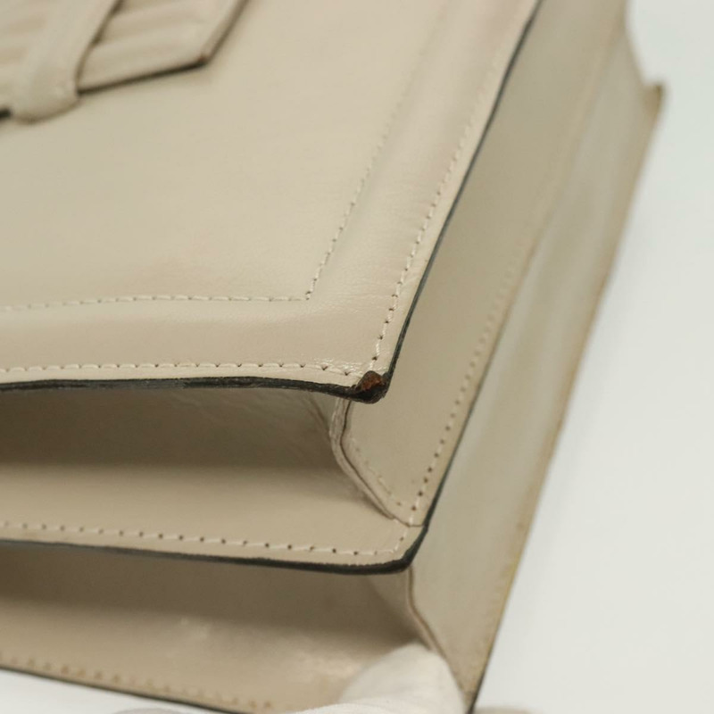 【日本直送】SAINT LAURENT 皮革單肩包 白色 銀色 正品 yk19372-7