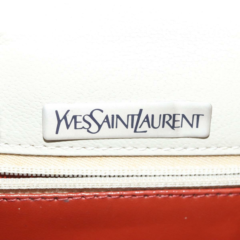 【日本直送】SAINT LAURENT 皮革單肩包 白色 銀色 正品 yk19372-10