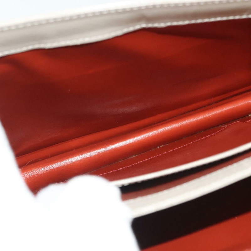 【日本直送】SAINT LAURENT 皮革單肩包 白色 銀色 正品 yk19372-19