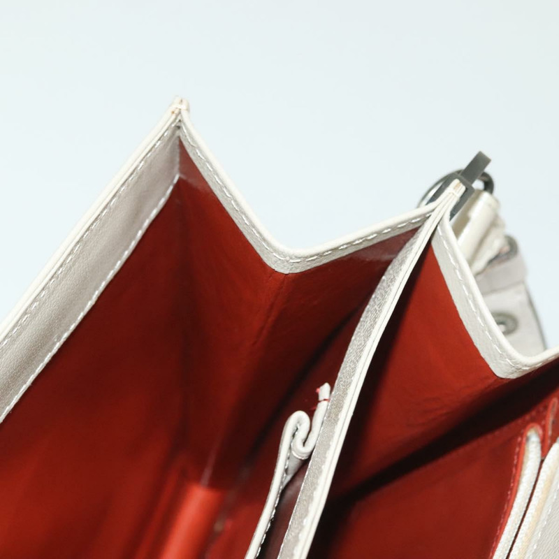 【日本直送】SAINT LAURENT 皮革單肩包 白色 銀色 正品 yk19372-20