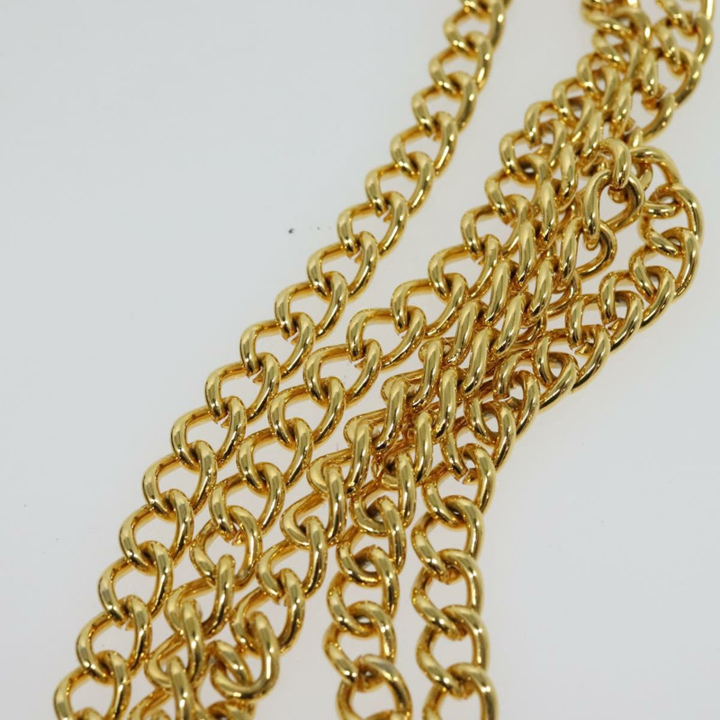 【日本直送】Salvatore Ferragamo Gancini 鏈條肩包，棕色皮革，金色，正品 yk19457-7