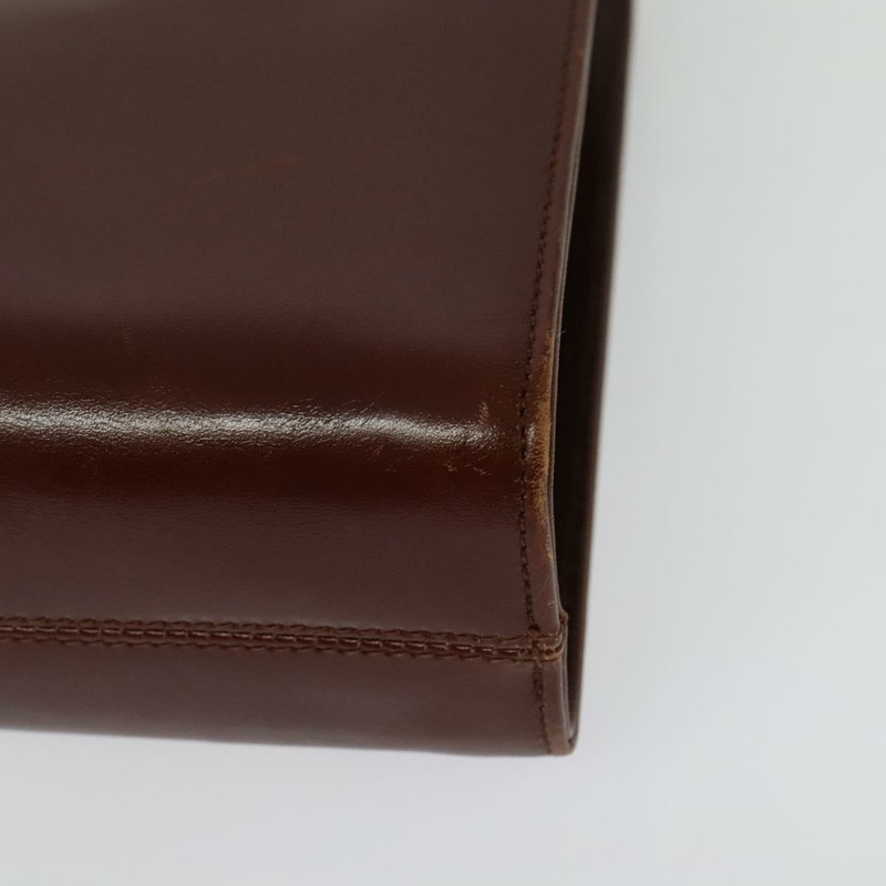 【日本直送】Salvatore Ferragamo Gancini 鏈條肩包，棕色皮革，金色，正品 yk19457-13