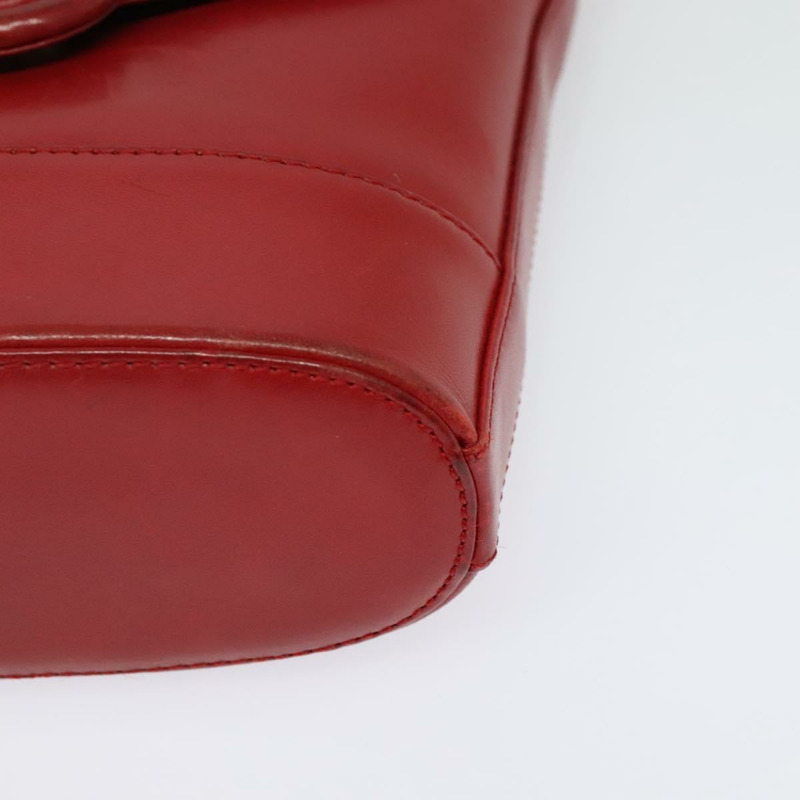 【日本直送】蒂芙尼 (TIFFANY&Co.) 鏈條肩背包,皮革材質,紅色,金色,正品編號 142218-13