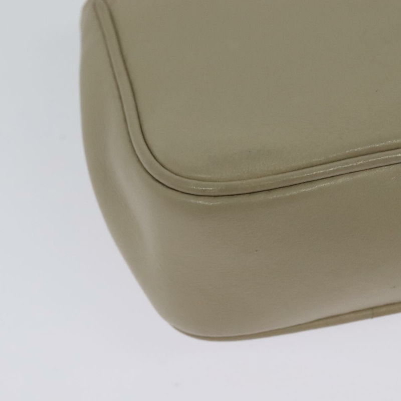 【日本直送】CELINE 鏈條單肩包 皮革 米色 金色 正品 142210-15