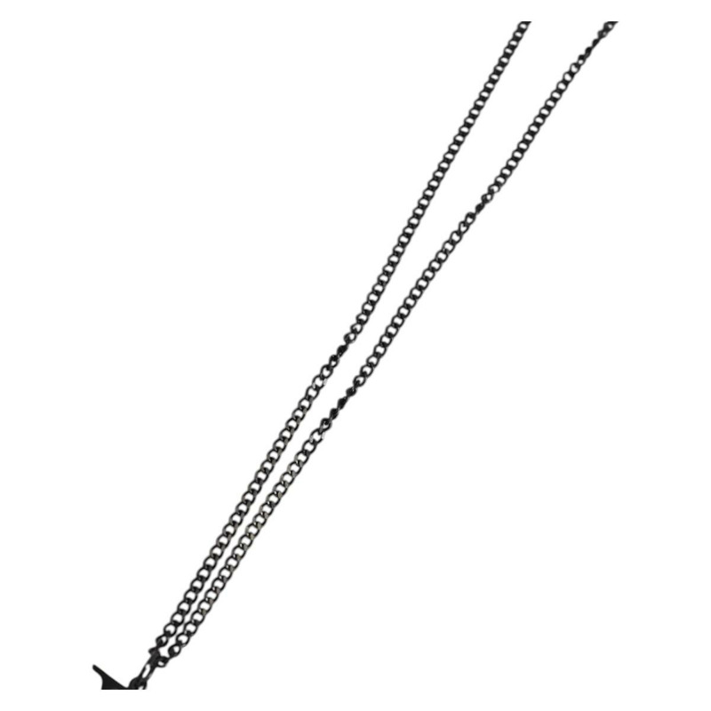 【日本直送】路易威登 (LOUIS VUITTON) Collier LV Upside Down 項鍊,金屬材質,黑色,貨號 M62683,LV 正品編號 141197M-3