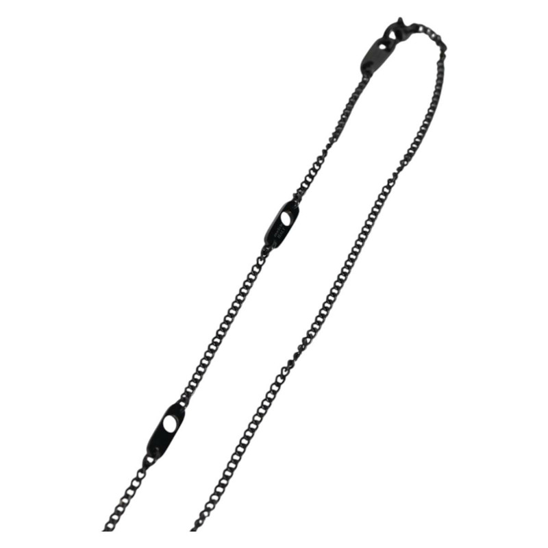 【日本直送】路易威登 (LOUIS VUITTON) Collier LV Upside Down 項鍊,金屬材質,黑色,貨號 M62683,LV 正品編號 141197M-4