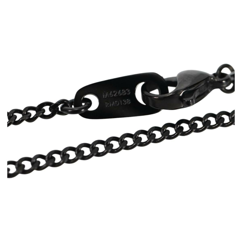 【日本直送】路易威登 (LOUIS VUITTON) Collier LV Upside Down 項鍊,金屬材質,黑色,貨號 M62683,LV 正品編號 141197M-7