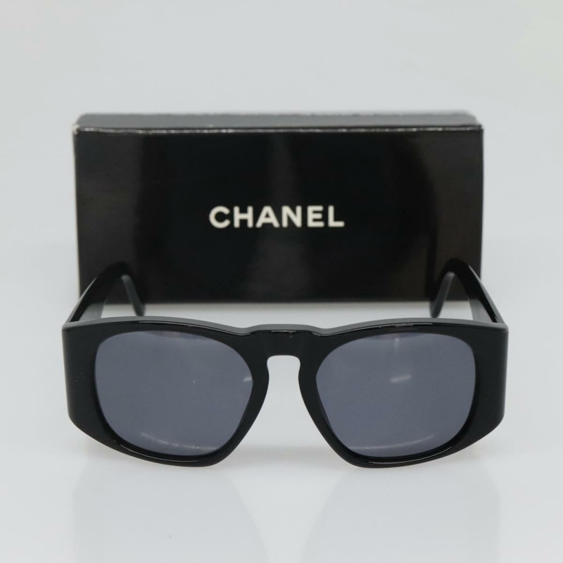 【日本直送】香奈兒黑色塑膠太陽眼鏡，CC標誌，正品，貨號yk19480-10