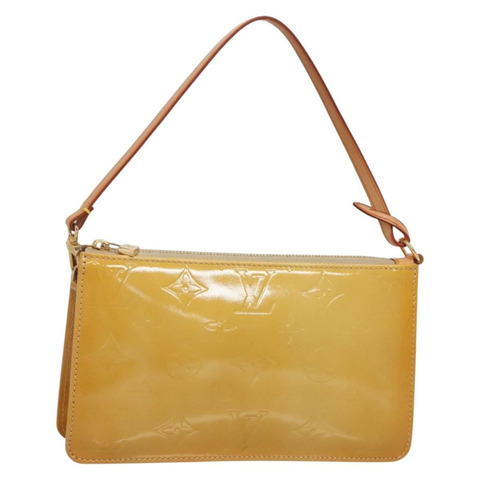 路易威登 Monogram Vernis Lexington 手拿包 米色 M91010 LV Auth ep10699