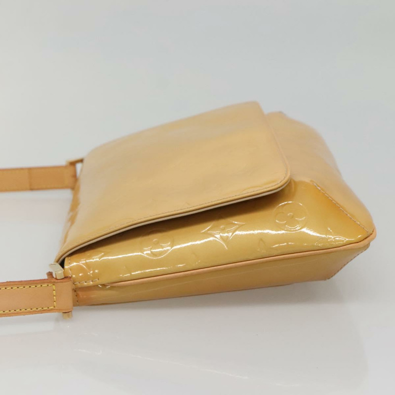 【日本直送】路易威登 Monogram Vernis Thompson Street Bag 米色 M91301 LV Auth ep10819-2