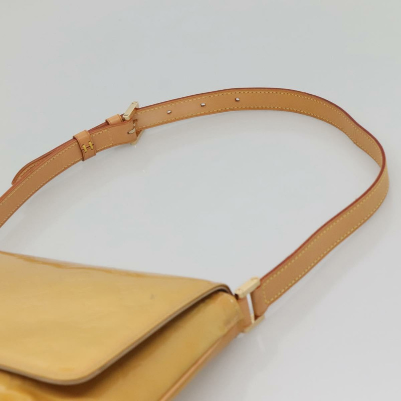 【日本直送】路易威登 Monogram Vernis Thompson Street Bag 米色 M91301 LV Auth ep10819-7