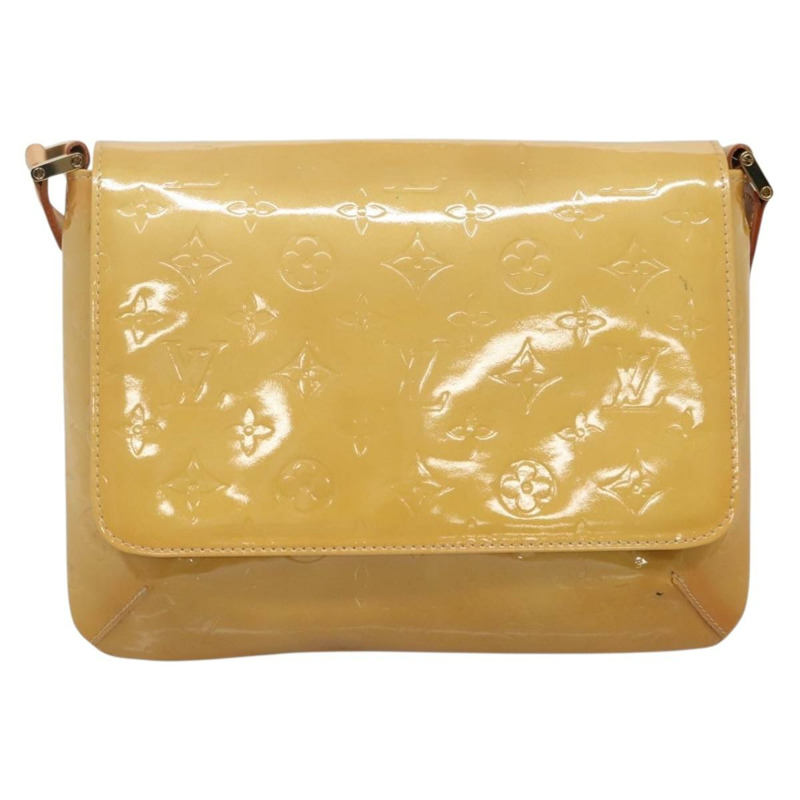 【日本直送】路易威登 Monogram Vernis Thompson Street Bag 米色 M91301 LV Auth ep10819-12