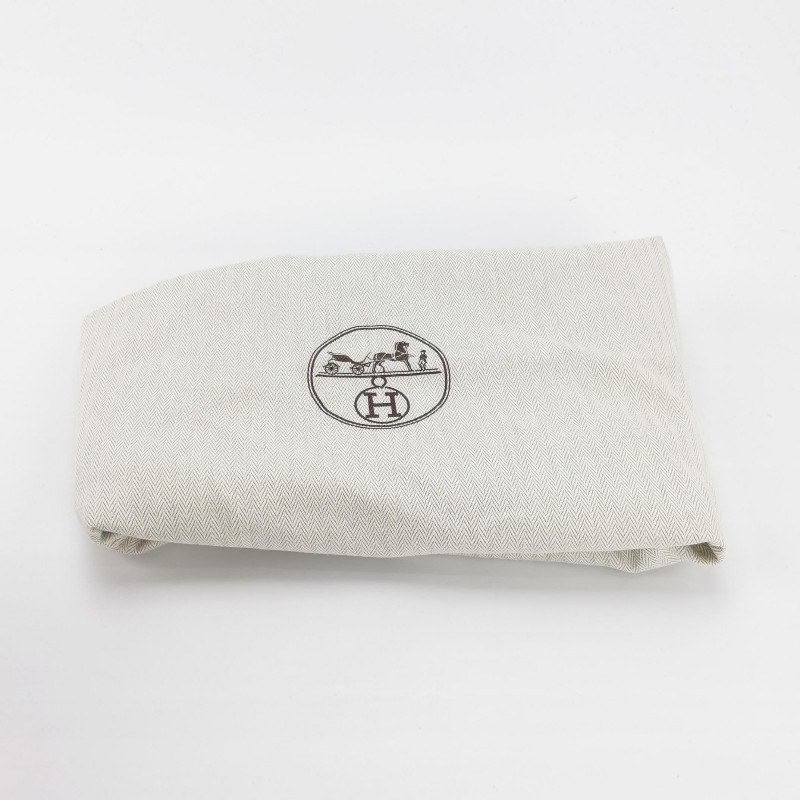 Hermes Cabriole單肩包帆布銀扣粉色藍色-9