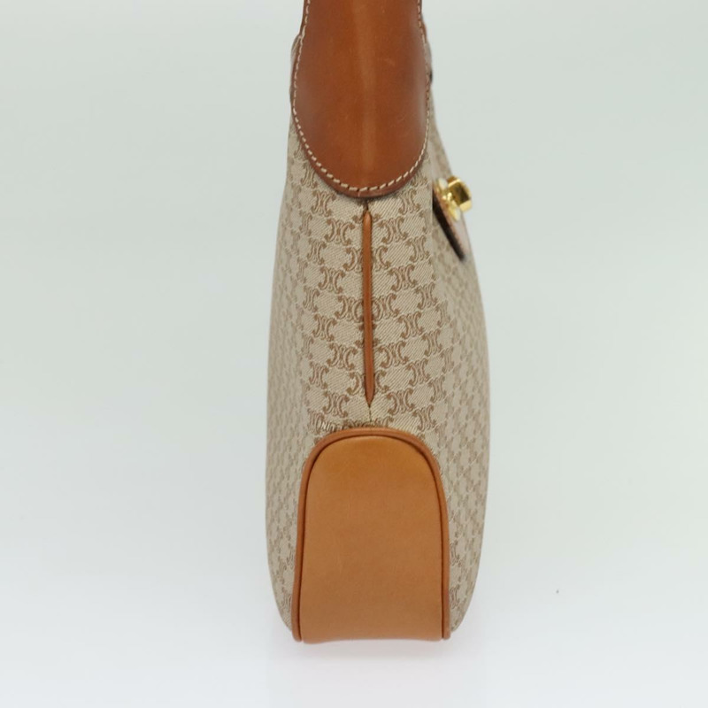 【日本直送】CELINE Macadam帆布肩背包 PVC 米色 金色 正品 ep10790-2