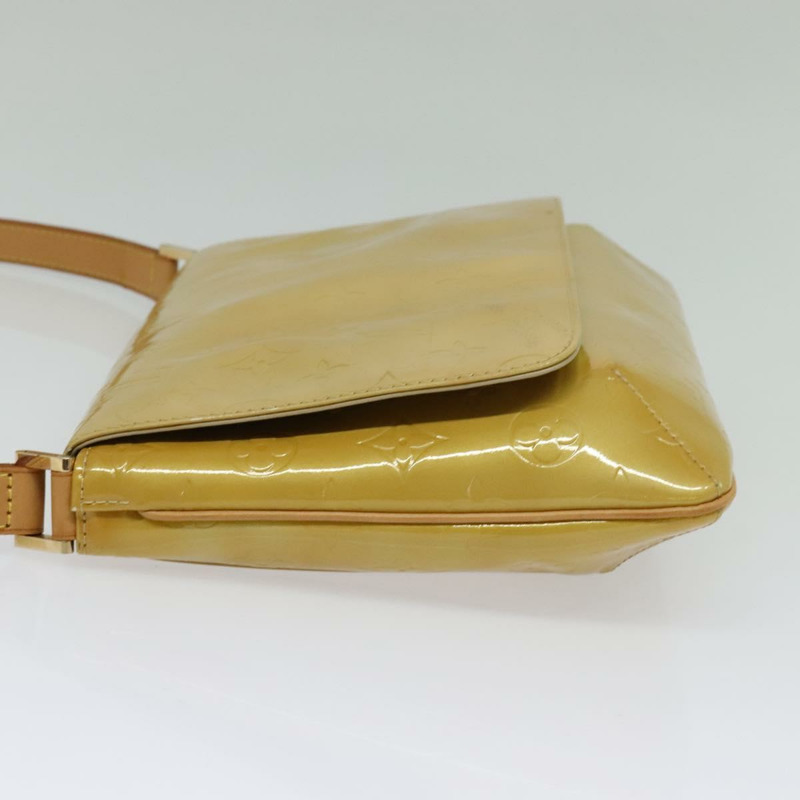 【日本直送】路易威登 Monogram Vernis Thompson Street Bag 米色 M91301 LV Auth ep10811-2