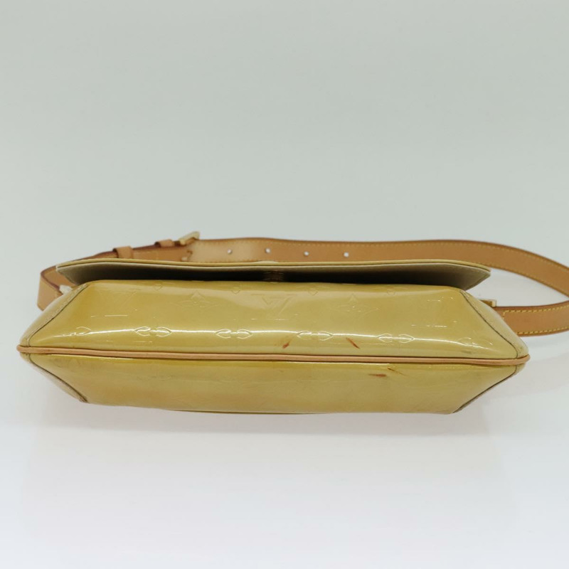 【日本直送】路易威登 Monogram Vernis Thompson Street Bag 米色 M91301 LV Auth ep10811-4