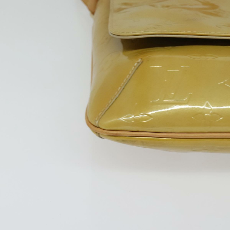 【日本直送】路易威登 Monogram Vernis Thompson Street Bag 米色 M91301 LV Auth ep10811-13