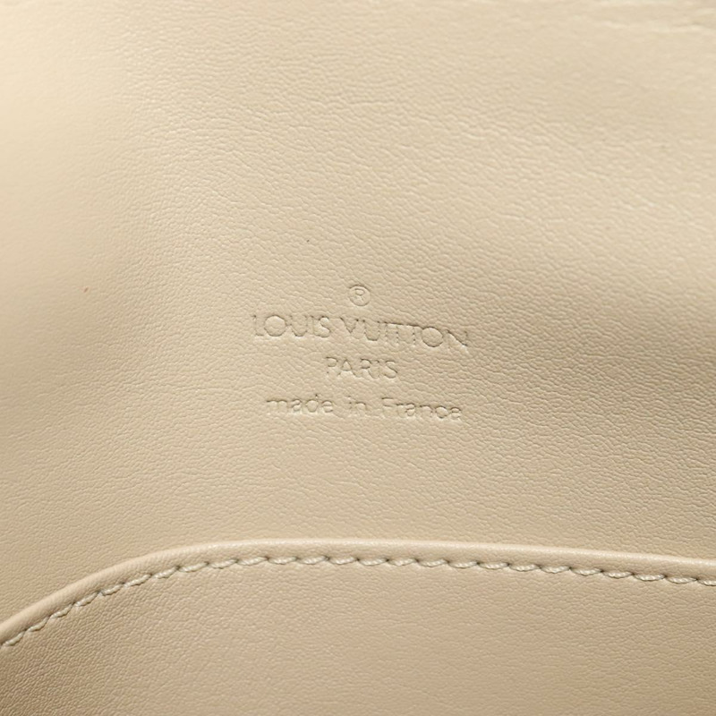 【日本直送】路易威登 Monogram Vernis Thompson Street Bag 米色 M91301 LV Auth ep10811-16