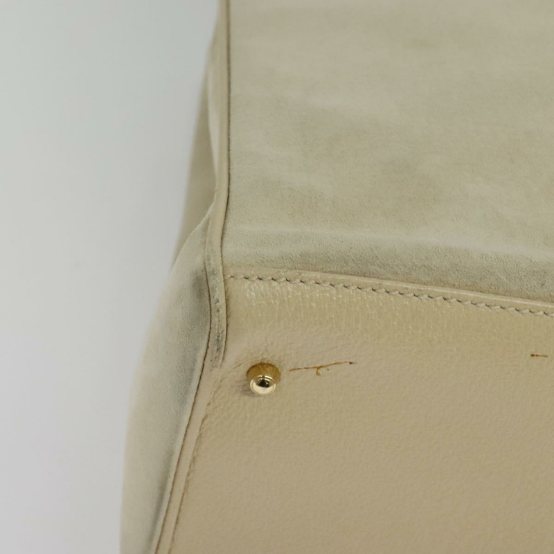 【日本直送】GUCCI 竹節手提包 麂皮 兩用 米色 金色 002 2855 0322 0 正品 ep10823-9