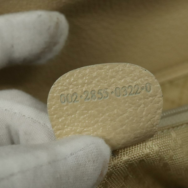 【日本直送】GUCCI 竹節手提包 麂皮 兩用 米色 金色 002 2855 0322 0 正品 ep10823-11