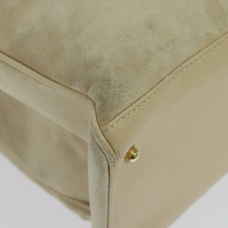 【日本直送】GUCCI 竹節手提包 麂皮 兩用 米色 金色 002 2855 0322 0 正品 ep10823-15