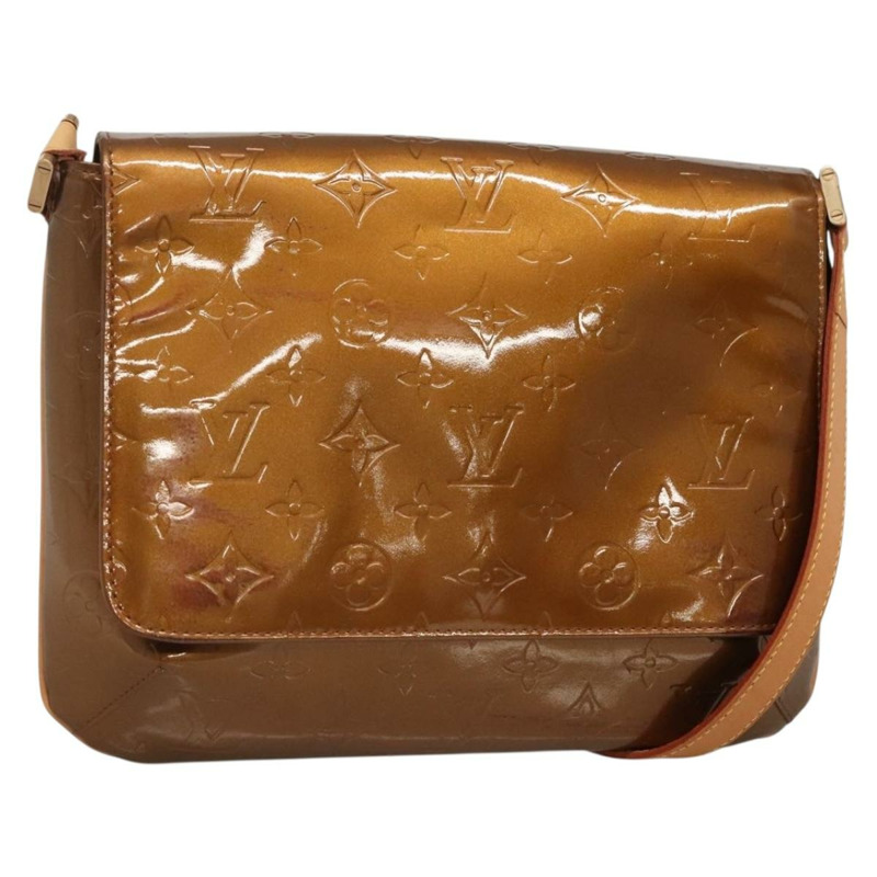 【日本直送】路易威登 Monogram Vernis Thompson Street Bag 青銅色 M91124 LV Auth ep10860-0