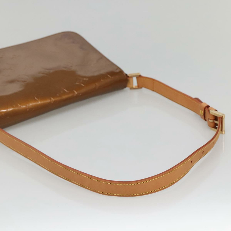 【日本直送】路易威登 Monogram Vernis Thompson Street Bag 青銅色 M91124 LV Auth ep10860-6