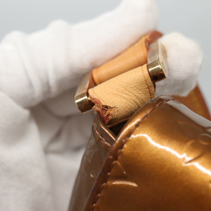 【日本直送】路易威登 Monogram Vernis Thompson Street Bag 青銅色 M91124 LV Auth ep10860-7