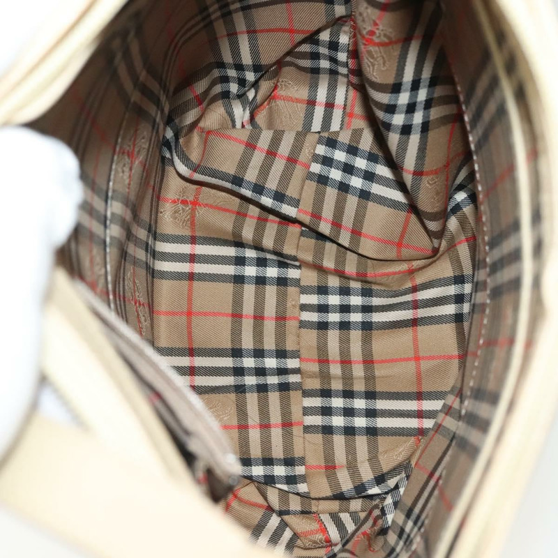 【日本直送】Burberrys 皮革肩包 米色 金色 正品 ep10651-11