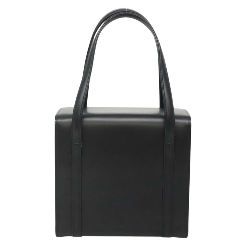 【日本直送】Burberrys 手提包 皮革 黑色 銀色 正品 ep10754-1