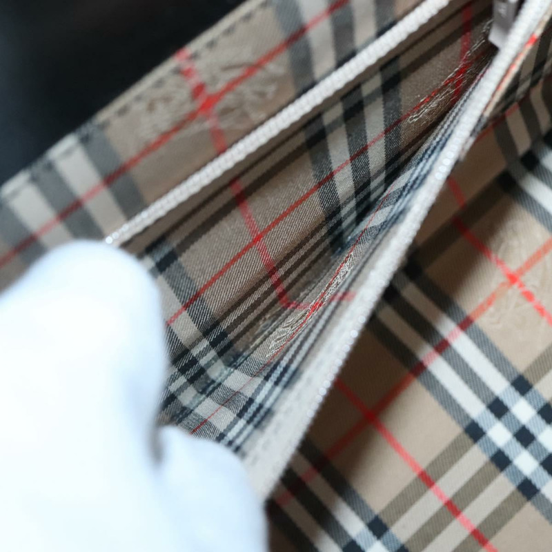 【日本直送】Burberrys 手提包 皮革 黑色 銀色 正品 ep10754-11