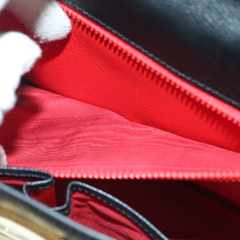 【日本直送】CELINE 手提包 皮革 黑色 金色 正品 ep10817-10