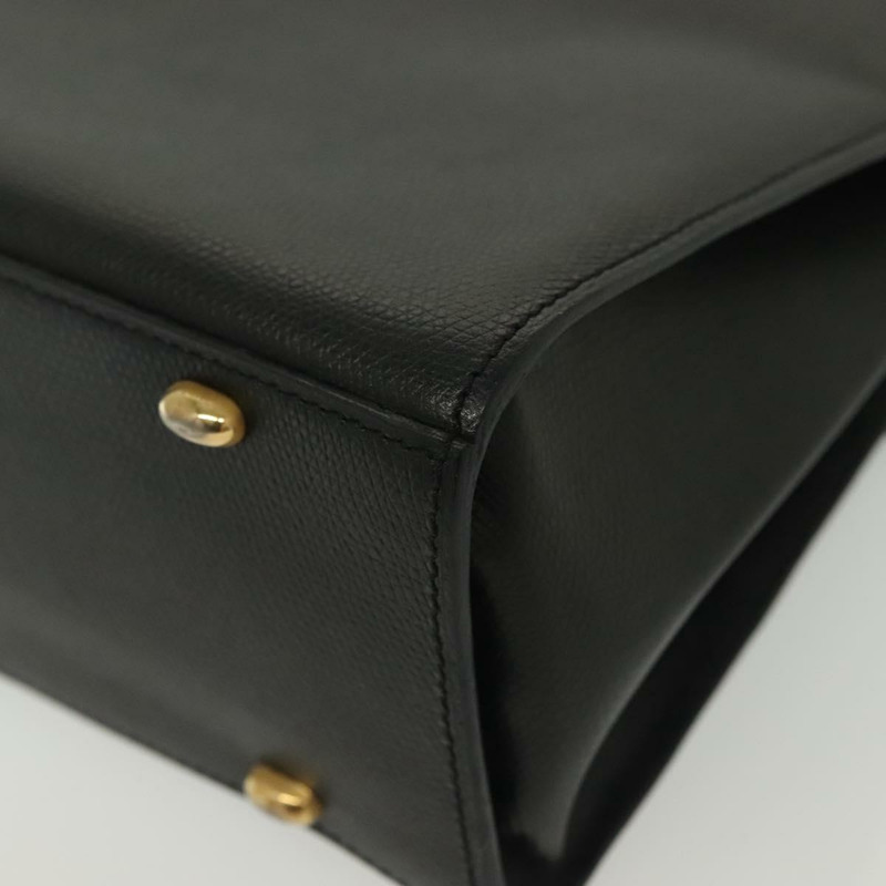 【日本直送】CELINE 手提包 皮革 黑色 金色 正品 ep10817-15