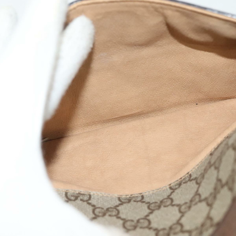 【日本直送】GUCCI GG Supreme 單肩包 PVC 米色 金色 正品 ep10845-21