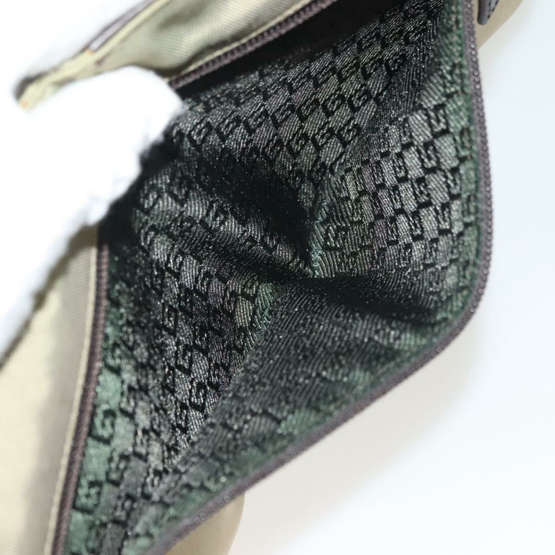 【日本直送】GUCCI 腰包 帆布 米色 銀色 28566 正品 ep10792-22