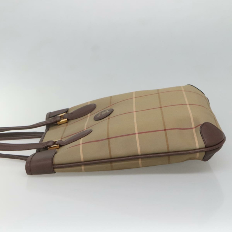 【日本直送】Burberrys Nova 格紋帆布手提包 米色 金色 正品 ep10702-2