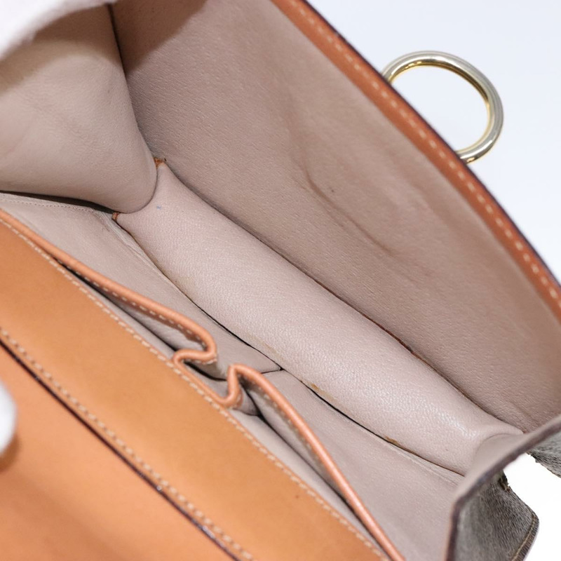 【日本直送】CELINE Macadam帆布手提包 PVC皮革 棕色 金色 正品 ep10759-21