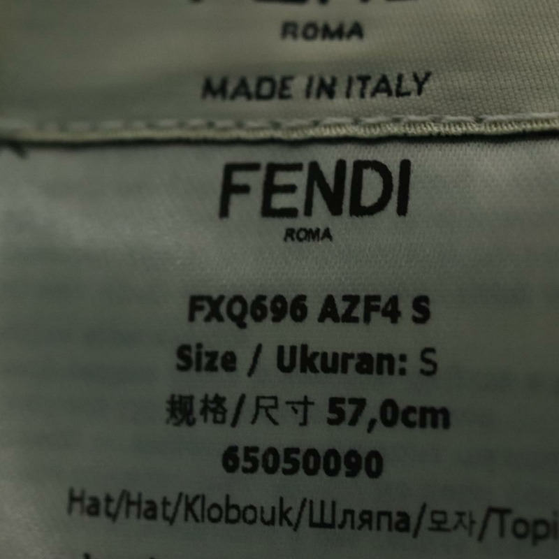 【日本直送】FENDI Zucca 帆布帽棉質藍色正品 yk19421M-11
