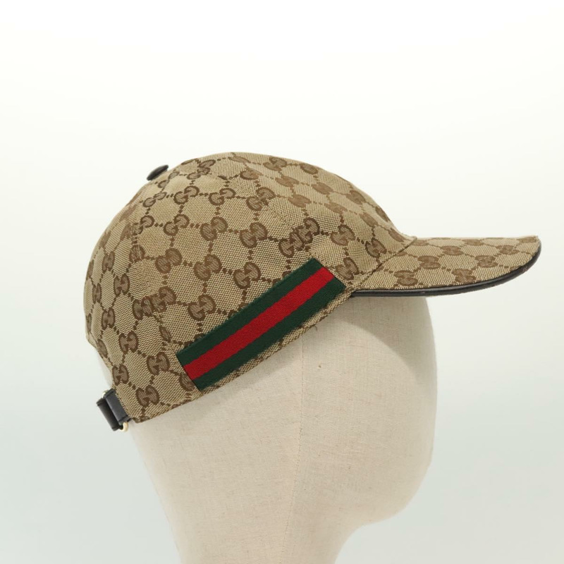【日本直送】GUCCI GG帆布棒球帽 L 米色 紅色 綠色 200035 正品 yk19400-3