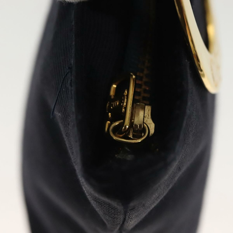 【日本直送】CELINE 帆布手拿包 海軍藍 金色 正品 142320-10