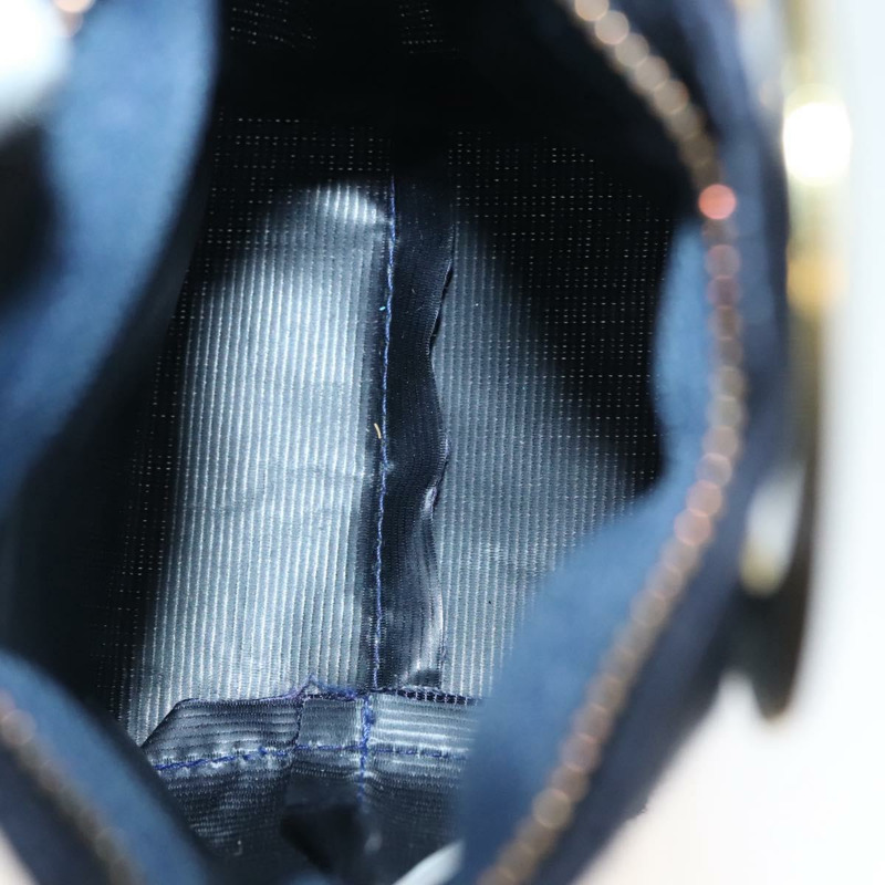 【日本直送】CELINE 帆布手拿包 海軍藍 金色 正品 142320-11