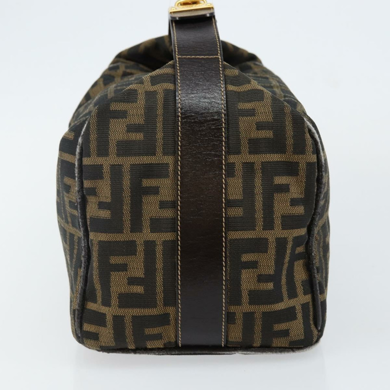 【日本直送】FENDI Zucca帆布手提包 黑色 棕色 正品 141927-2