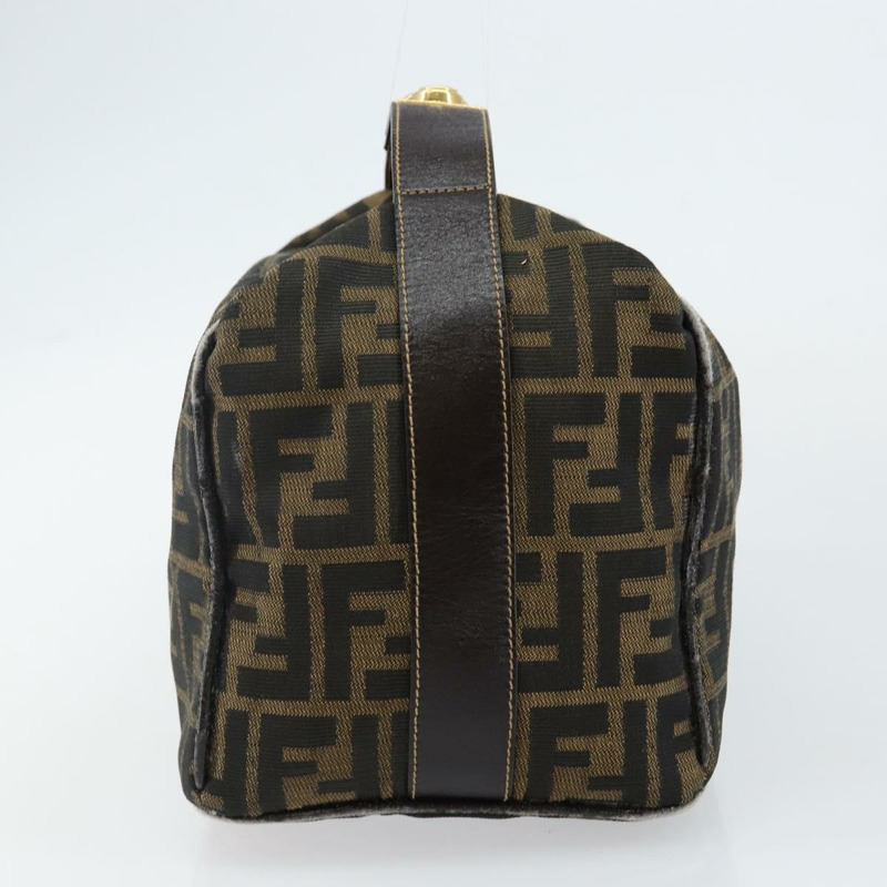 【日本直送】FENDI Zucca帆布手提包 黑色 棕色 正品 141927-3